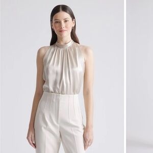 100% Washable Silk Halter Top Quince